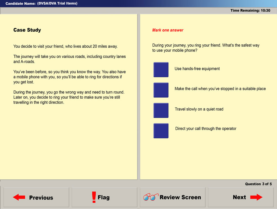 Irish Theory Test: Online mock exam